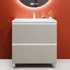 cumpără Dulap pentru lavoar Bayro Wings под столешницу/умывальник Allegro 800 light grey, напольный în Chișinău 