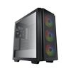 cumpără Carcasa Case Middletower Deepcool CG560 ATX Black, no PSU, Side panel Tempered Glass,  2xUSB3.0, Audio x 1/Mic x 1, Pre-Installed LED Fans: Front 3X120mm, Rear 1X140mm (carcasa/корпус) în Chișinău 