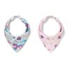 Baveta-esarfa din bumbac Babyono (2 buc) Floral 