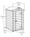 купить Садовый сарай Keter 57721 Manor 4x3, 129x103x196cm, bej в Кишинёве 
