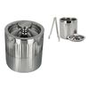 купить Аксессуар для кухни Excellent Houseware 56567 Galeata de racire a bauturilor, D15x18.5cm, Hamered Lines, cu cleste, inox в Кишинёве 