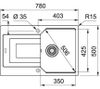 купить Мойка кухонная Franke 114.0575.017 UBG 611-78 Bianco в Кишинёве 