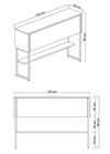 cumpără Masă Trendy Luxe, NegruAlb, 120x80x30cm (GTR005827) în Chișinău 