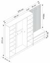 cumpără Mobilă pentru antreu Trendy Noe-8291, 270x210x35cm (GTR004016) în Chișinău 