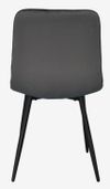 купить Комплект стол и стулья Evelin di Costacurta cтол DT-402-3B + 4 стула YTC-080B Bluvel-14 (Dark grey) в Кишинёве 