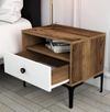 cumpără Noptieră Trendy Lizbon-530, Nuc, Alb, 56x50x40cm (GTR001517) în Chișinău 