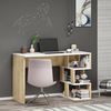 cumpără Masă de birou Trendy Dardanos Alb, Stejar Safir (GTR001095) în Chișinău 