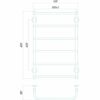купить Полотенцесушитель Lianat 2863 Standart 500x800 inox в Кишинёве 