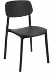 купить Стул Jumi CM-275164 Scaun terasa LARA din plastic, Negru в Кишинёве 