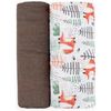 купить Аксессуар для пеленания Petite&Mars 417366 Set 2 pelinci de muselina din bambus Misty Forest Fox, 120x120cm в Кишинёве 