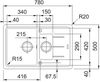 купить Мойка кухонная со смесителем Franke 114.0491.741 BFG 651-78 + Novara Plus Avena в Кишинёве 