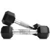 купить Гантель LivePro LP8005/2.5/BK Hex Rubber Dumbbell 2.5KGX2 в Кишинёве 