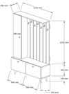 cumpără Mobilă pentru antreu Trendy Lala, Nuc, 112x170x35cm (GTR005929) în Chișinău 