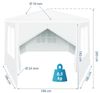 cumpără Umbră pentru grădină Saska Garden Pavilion Tent White 2x2x2m în Chișinău 