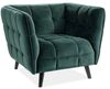 купить Кресло Signal Castello 1 Velvet (Green/Wenge) в Кишинёве 