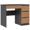 купить Офисный стол TopEshop Mijas Right Anthracite/Artisan Oak в Кишинёве 