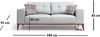 купить Диван Trendy Montana 91x88x184cm (2 locuri) в Кишинёве 