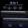 купить Переходник для IT Ugreen 35625 HUB 8in1 USB-C to 2*HDMI 4K@60Hz + DP + 2*USB-A 3.2 + 2*USB-C 3.2 + PD 100W, CM639 в Кишинёве 