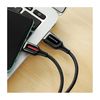 купить Borofone cable BU14 Heroic charging data cable for Type-C Black, USB to USB-C, 717351, 1.2m, output 5A, nylon braid, zinc alloy connectors в Кишинёве 