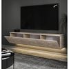 cumpără Comodă TV Trendy Suport TV, Neon Illuminated, Travertin, 160x35x32cm în Chișinău 