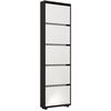 купить Полка для обуви Mobildor-Lux Leo Slim 50x16x203H cm Anthracite/White в Кишинёве 