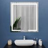 купить Зеркало для ванной Bayro Otto 700x800 LED touch, подогрев, часы, термометр в Кишинёве 