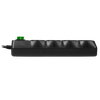 Surge Protector    8 Sockets,  5.0m, Sven "SF-08E-16", Black, flame-retardant material 