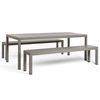 cumpără Set mobilier aluminiu NARDI Set Rio Bench Alu Tortora in set inclus Masa Nardi RIO ALU 210 FIX + 2 Banci Rio Bench Alu vern. tortora vern. tortora 49259.10.000 (Set mobilier aluminiu Masa aluminiu pentru gradina exterior terasa + 2 Banci din aluminiu) în Chișinău 