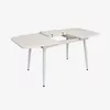 купить Комплект стол и стулья Evelin di Costacurta стол DT-532R Wh + 4 стула YTC-064Wh Bjorn-24 (Light beige) в Кишинёве 