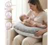 cumpără Pernă pentru gravide și mame care alăptează Sevi Bebe 379-215 Tiny Leaves în Chișinău 