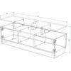 cumpără Comodă TV Smartex (16517) Т9 140cm TV Ivory+Stejar Deschis în Chișinău 