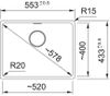 купить Мойка кухонная Franke 135.0665.786 Fragranite MRG 210/110-52 Nero в Кишинёве 