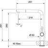 купить Смеситель кухонный Franke 115.0373.944 Neptune Evo Extractibil, crom / alb в Кишинёве 