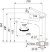 купить Смеситель кухонный Franke 115.0621.546 Centro Extractibil Nero/Aspect Inox в Кишинёве 