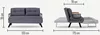 купить Диван Trendy Sando extensibila cu 2 locuri 78x78x133cm Gri в Кишинёве 