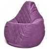cumpără Fotoliu BeanBag BeanBag BM6160, Кресло Груша из велюра Maserrati "Romb", XXL, сиреневый în Chișinău 