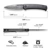 купить Нож походный Civivi C21025C-DS1 Caetus, mâner carbon fiber, Liner Lock в Кишинёве 