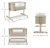 cumpără Leagăn KinderKraft KLNEEGR2BEG0000 Nestee Grow 2 beige wood în Chișinău 