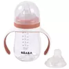 cumpără Cană cu pai Beaba B913585 Biberon de invatare 2in1 din Tritan 210ml, Terracotta în Chișinău 