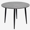 купить Комплект стол и стулья Evelin di Costacurta cтол DT-402-6B + 4 стула YTC-080B Bluvel-14 (Dark grey) в Кишинёве 