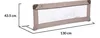 купить Кровать детская Cangaroo Bed Rail Beige барьер для кроватки в Кишинёве 