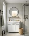 cumpără Dulap pentru lavoar Mashtab 11426 Delfin cu 3 usi 80cm Alb în Chișinău 
