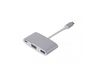 купить LMP USB-C (m) to VGA & USB 3.0 (f) & USB-C charging Multiport Adapter, aluminum housing, silver (15093) в Кишинёве 