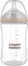 купить Поильник Canpol 35/401 Бутылочка естественной формы с двухзонной соской 260мл в Кишинёве 