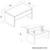 cumpără Măsuţă cafea Hanah Home Akilli Travertine în Chișinău 