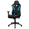 Gaming Chair ThunderX3 TC3 Black/Azure Blue, User max load up to 150kg / height 165-185cm 