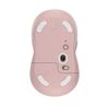 Wireless Mouse Logitech M650 L Signature, Optical, 400-4000 dpi, 5 buttons, 1xAA, 2.4GHz/BT, Rose 