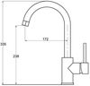 купить Смеситель кухонный Helika-AquaSanita 5523-T SABIA Graphite в Кишинёве 