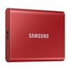 1.0TB (USB3.2/Type-C) Samsung Portable SSD T7 , Red (85x57x8mm, 58g, R/W:1050/1000MB/s) 