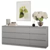 купить Комод MebelStar NEO 9S 180x43x75.5 Grey (MBS-1327) в Кишинёве 